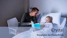  Presentation with hospital bed - Cool new theme with softservices - happy girl on a bed backdrop and a  colored foreground