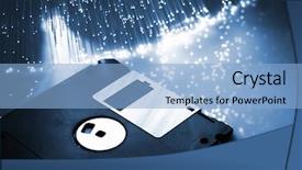  Presentation with fiber optics - Audience pleasing presentation theme consisting of software engineer - fiber optics background with lots backdrop and a light blue colored foreground