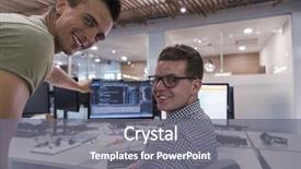  Presentation with problem solution - Amazing PPT theme having software help desk - startup business people group working backdrop and a  colored foreground