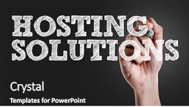  Presentation with solutions - Theme enhanced with software maintenance support - hand writing the text hosting background and a dark gray colored foreground