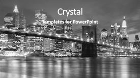  Presentation with brooklyn - Audience pleasing presentation theme consisting of soho - brooklyn bridge and manhattan skyline backdrop and a gray colored foreground