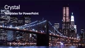  Presentation with brooklyn bridge - Beautiful slide set featuring soho - brooklyn bridge and manhattan skyline backdrop and a wine colored foreground