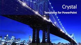  Presentation with new york city - Slides having pressure sprayer - automatic sprinklers watering grass background and a mint green colored foreground