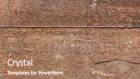  Presentation with brick wall texture - Slide deck featuring soho - new york manhattan grunge brick background and a coral colored foreground