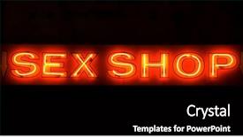  Presentation with neon - Beautiful presentation featuring soho - sex shop neon sign backdrop and a black colored foreground