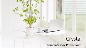  Presentation with life - Slide deck having soho - still-life portrait of computer background and a white colored foreground