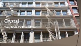  Presentation with city buildings - Amazing PPT layouts having soho buildings facade in manhattan backdrop and a  colored foreground