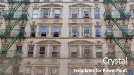 Presentation with new york city - Audience pleasing slides consisting of soho buildings facade in manhattan backdrop and a gray colored foreground