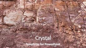  Presentation with soil structure - Colorful slide deck enhanced with soil and rock structure backdrop and a violet colored foreground