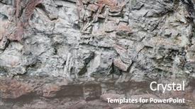  Presentation with soil structure - Cool new theme with soil and rock structure backdrop and a gray colored foreground