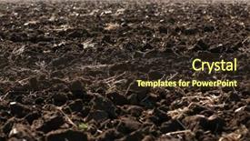  Presentation with soil structure - Amazing theme having soil background backdrop and a tawny brown colored foreground