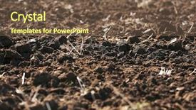  Presentation with soil structure - Presentation theme enhanced with soil background background and a tawny brown colored foreground