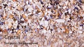  Presentation with sand - Slides featuring soil cement - beautiful sea coast sand background background and a  colored foreground