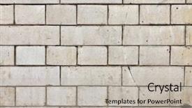  Presentation with grungy white concrete wall - PPT theme enhanced with soil cement - dirty grunge urban white ceramic background and a light gray colored foreground