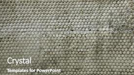  Presentation with marble tile texture stone wall - Colorful presentation theme enhanced with soil cement - grungy round tile surface texture backdrop and a gray colored foreground