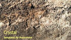  Presentation with stone - Colorful slide deck enhanced with soil cement - old stone wall textures backdrop and a tawny brown colored foreground