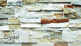 Presentation with marble tile texture stone wall - PPT theme having soil cement - old stone wall textures background and a  colored foreground