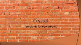  Presentation with soil red - Beautiful PPT layouts featuring soil cement - red brick wall backdrop and a  colored foreground