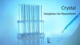  Presentation with test tubes - Amazing slides having soil contamination - chemical test-tubes with medicine dropper backdrop and a arctic colored foreground