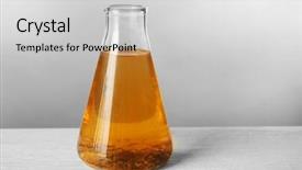  Presentation with dirty water - Theme enhanced with soil contamination - flask with dirty water background and a  colored foreground