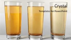  Presentation with dirty water - Beautiful slide deck featuring soil contamination - glasses with dirty water backdrop and a lemonade colored foreground