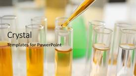  Presentation with water contamination - Slide set consisting of soil contamination - testing dirty water background and a coral colored foreground