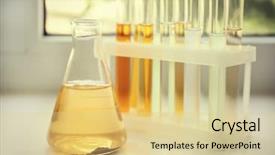  Presentation with dirty water - Presentation theme featuring soil contamination - testing dirty water background and a lemonade colored foreground