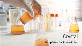  Presentation with dirty water - Slide deck having soil contamination - testing dirty water background and a lemonade colored foreground