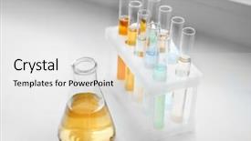  Presentation with dirty water - Cool new slide deck with soil contamination - testing dirty water backdrop and a white colored foreground