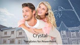  Presentation with giving - Slides with soil engineering - handsome man giving piggy back background and a lemonade colored foreground