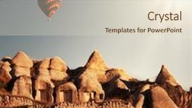  Presentation with cappadocia - PPT layouts with soil formation - cappadocia in turkey background and a soft green colored foreground