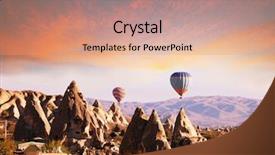  Presentation with soil formation - Slides consisting of soil formation - cappadocia in turkey background and a coral colored foreground