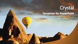  Presentation with european union and turkey - Cool new PPT theme with soil formation - cappadocia in turkey backdrop and a tawny brown colored foreground