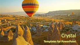 Presentation with soil formation - Slide set enhanced with soil formation - cappadocia turkey background and a tawny brown colored foreground