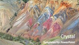  Presentation with soil formation - Audience pleasing presentation design consisting of soil formation - deposit of colorful clay backdrop and a coral colored foreground