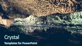  Presentation with soil formation - Amazing presentation having soil formation - picturesque volcanic cueva de los backdrop and a navy blue colored foreground