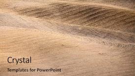  Presentation with soil texture - Beautiful slides featuring soil grassland - abstract ploughed field texture tuscany backdrop and a coral colored foreground