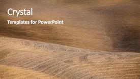  Presentation with rolling hills - Colorful PPT layouts enhanced with soil grassland - abstract ploughed field texture tuscany backdrop and a coral colored foreground