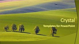  Presentation with czech republic - PPT layouts enhanced with soil grassland - view on the chestnuts background and a tawny brown colored foreground