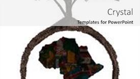  Presentation with africa map - Amazing slide deck having soil-map-of-africa backdrop and a white colored foreground