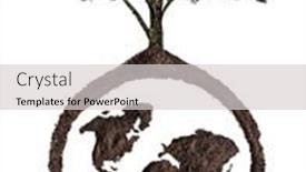  Presentation with world map - Beautiful slide deck featuring soil-map-of-the-world backdrop and a light gray colored foreground