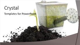  Presentation with mold - Cool new presentation with soil mold with growing bean backdrop and a white colored foreground