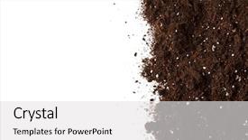  Presentation with soil - Presentation design consisting of zero emission vehicles electric car background and a  colored foreground.