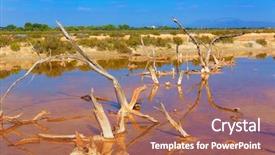  Presentation with galápagos islands - Cool new theme with soil salinity - mallorca es trenc ses salines backdrop and a  colored foreground