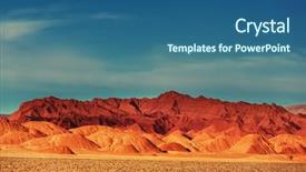  Presentation with noah mountain - Colorful slide deck enhanced with soil salinity - mountain plateau la puna northern backdrop and a ocean colored foreground