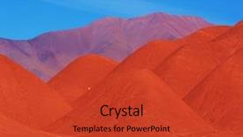  Presentation with mountain - PPT layouts featuring soil salinity - mountain plateau la puna northern background and a  colored foreground