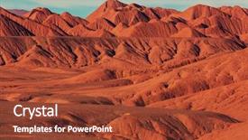  Presentation with mountain - Cool new PPT theme with soil salinity - mountain plateau la puna northern backdrop and a  colored foreground