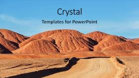  Presentation with earth surface uninhabited desert mountain - Audience pleasing presentation theme consisting of soil salinity - mountain plateau la puna northern backdrop and a  colored foreground