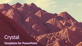  Presentation with mountain - Audience pleasing theme consisting of soil salinity - mountain plateau la puna northern backdrop and a  colored foreground