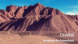  Presentation with wudang mountain - Slides featuring soil salinity - mountain plateau la puna northern background and a  colored foreground